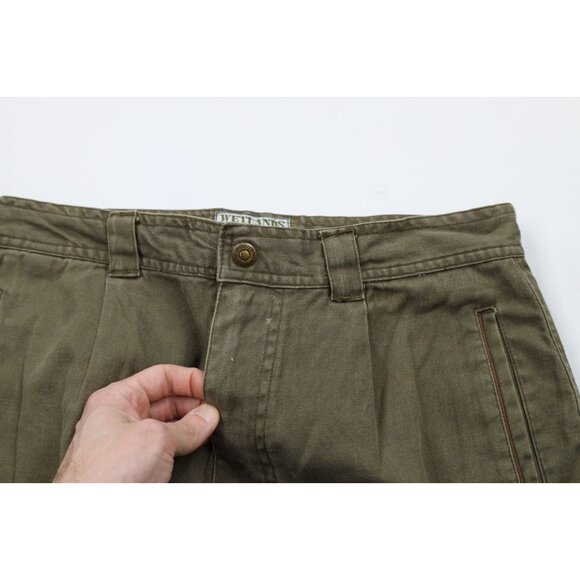 Vintage 90s Streetwear Mens 34x34 Faded Pleated Military Surplus Cargo Pants - Picture 6 of 12